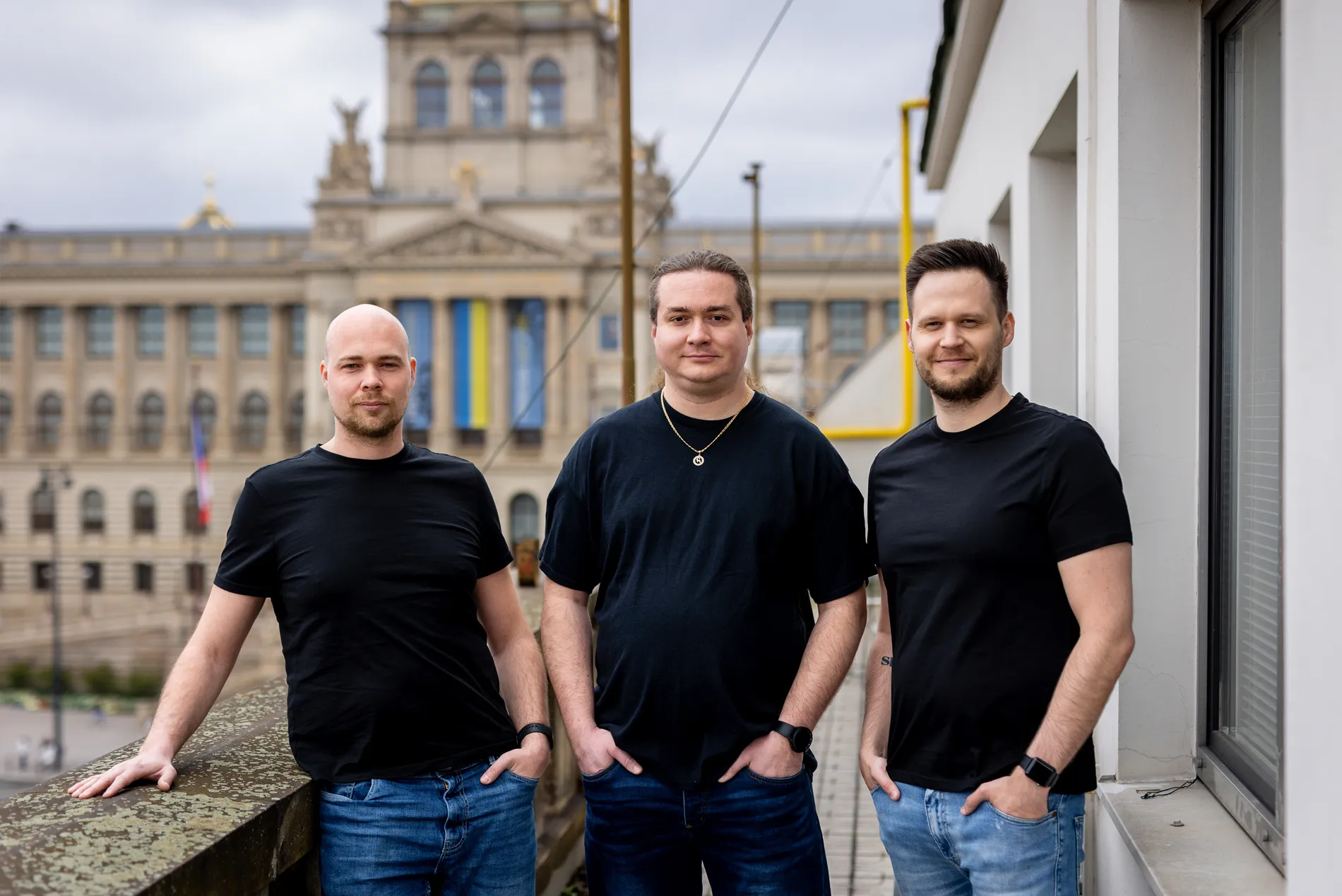 Zakladatelé Timotyho - Lukáš Válik, Tomáš Chylý a Miroslav Purtík