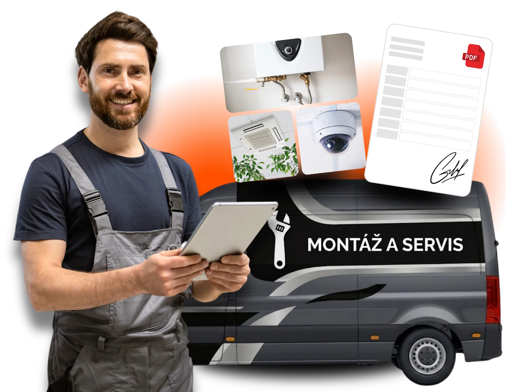 Servisní aplikace Timoty pro techniky