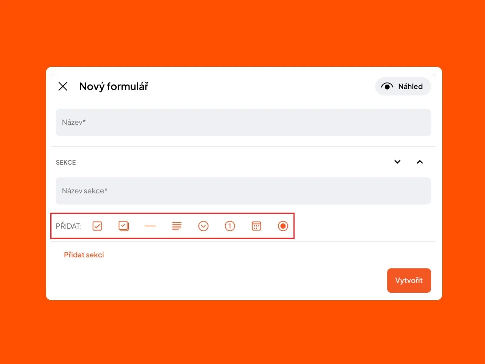 Rozšířené pracovní formuláře Timoty software